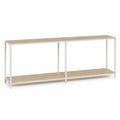 Rechteckiger Konsolentisch aus MDF mit Metallrahmen 120x30x75 cm