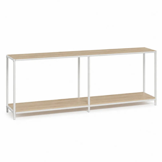 Rechteckiger Konsolentisch aus MDF mit Metallrahmen 120x30x75 cm